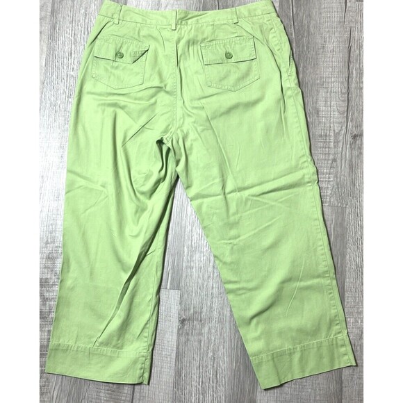 Lands' End Women's Capri Pants Green Size 10P - Picture 7 of 8